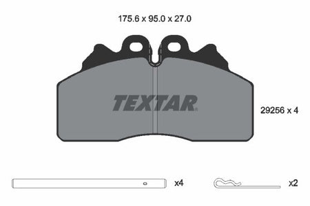 Textar Braking (tmd) 2925601 Brake Pad Set, disc brake - 2