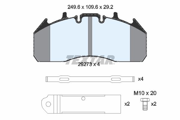 Textar Braking (tmd) 2927303 Brake Pad Set, disc brake - 2