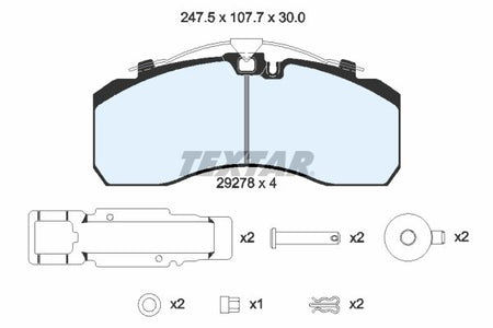 Textar Braking (tmd) 2927802 Brake Pad Set, disc brake - 2