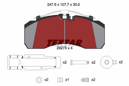 Textar Braking (tmd) 2927803 Brake Pad Set, disc brake - 2