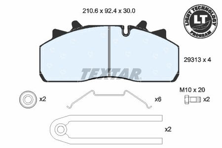 Textar Braking (tmd) 2931302 Brake Pad Set, disc brake - 2