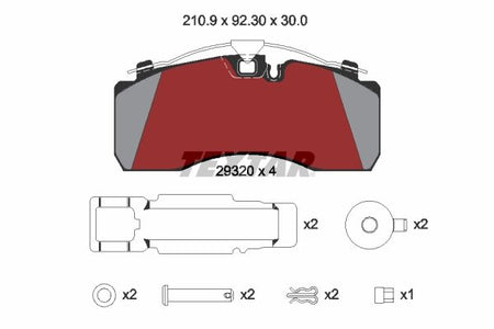 Textar Braking (tmd) 2932004 Brake Pad Set, disc brake - 2