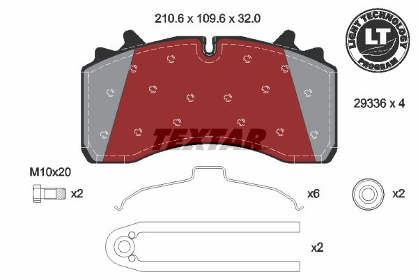 Textar Braking (tmd) 2933601A Brake Pad Set, disc brake - 2