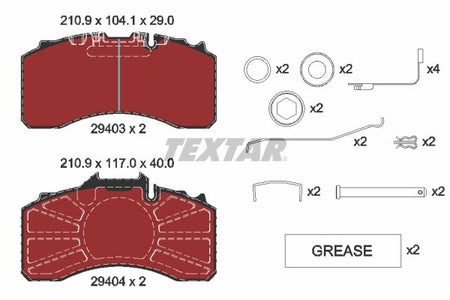 Textar Braking (tmd) 2940301 Brake Pad Set, disc brake - 2