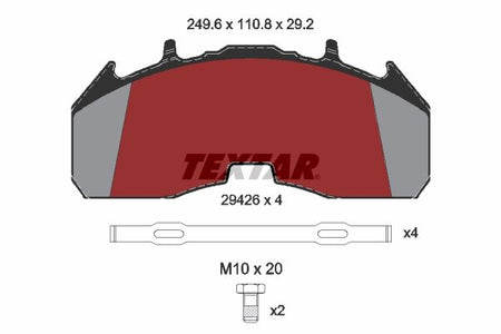 Textar Braking (tmd) 2942602 Brake Pad Set, disc brake - 2