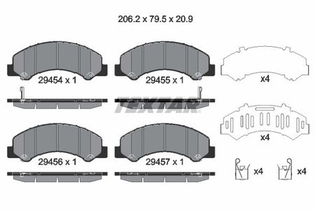 Textar Braking (tmd) 2945401A Brake Pad Set, disc brake - 1