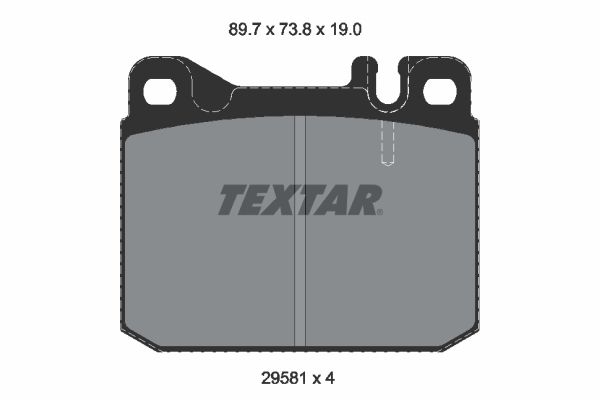 Textar Braking (tmd) 2958105 Brake Pad Set, disc brake - 1