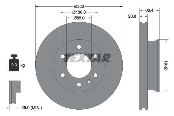 Textar Braking (tmd) 93143203 Brake Disc - 1