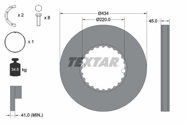 Textar Braking (tmd) 93272100 Brake Disc - 1