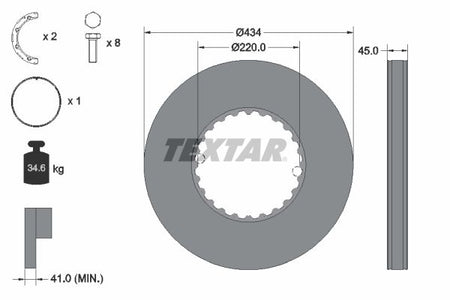 Textar Braking (tmd) 93272100 Brake Disc - 1