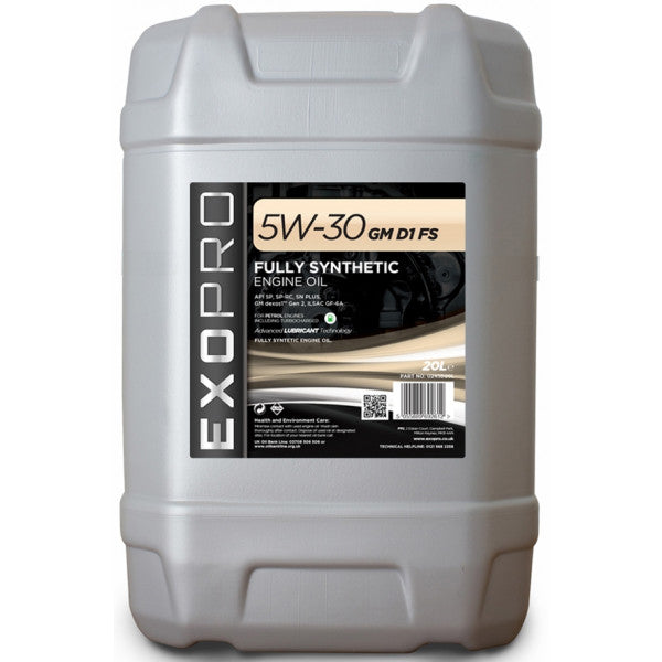 Exopro 5W30 Gm D1 Fs - 20 Litre