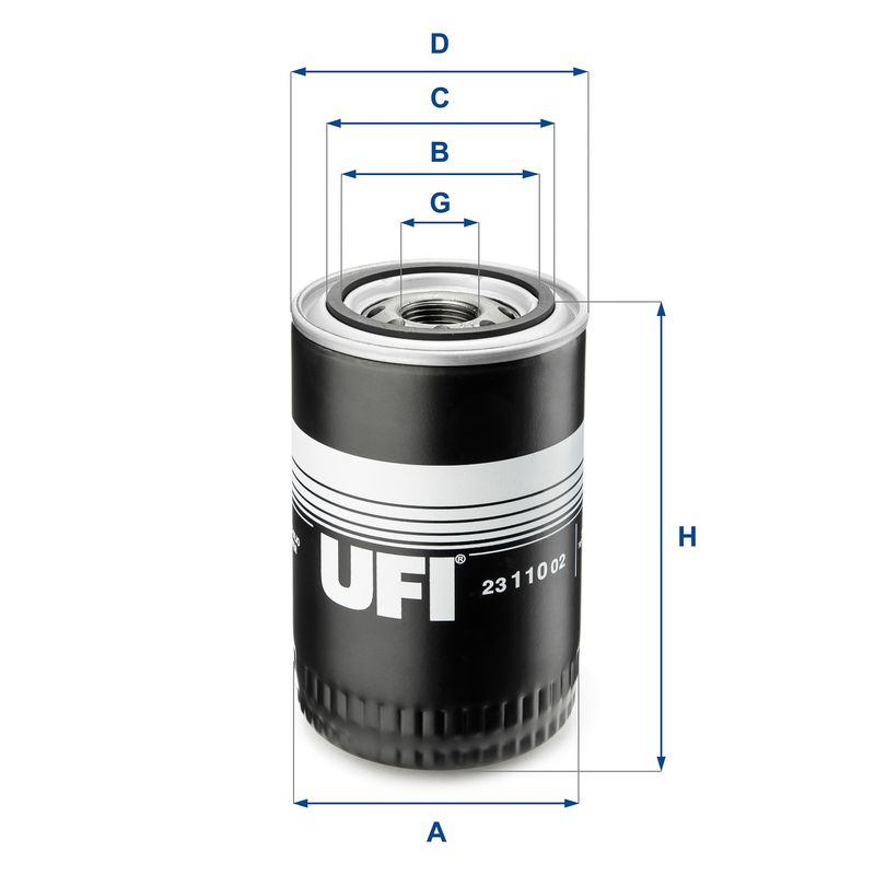 UFI 23.110.02 Oil Filter - 1