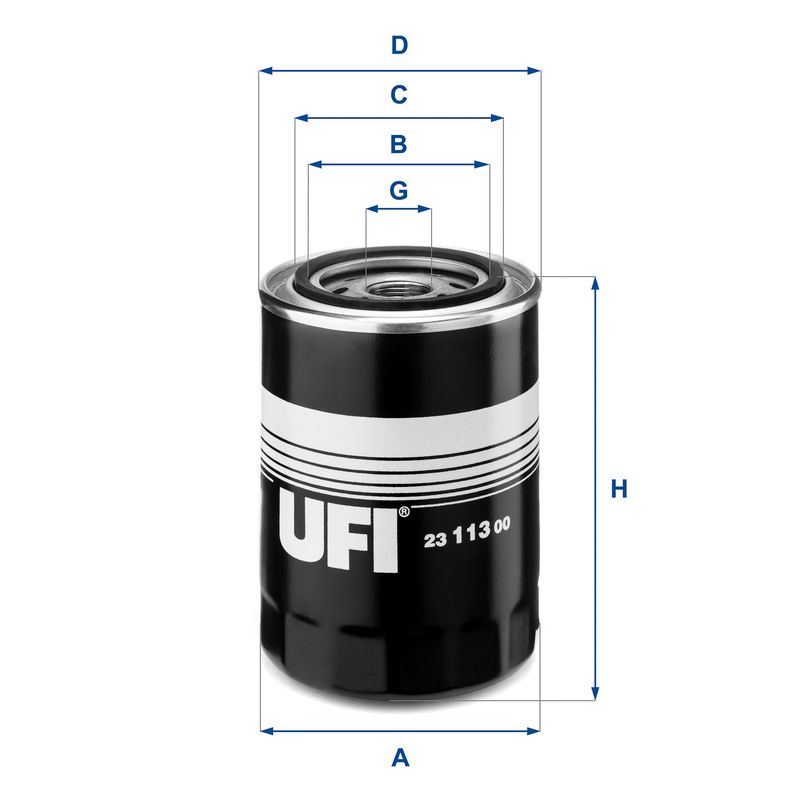 UFI 23.113.00 Oil Filter - 1