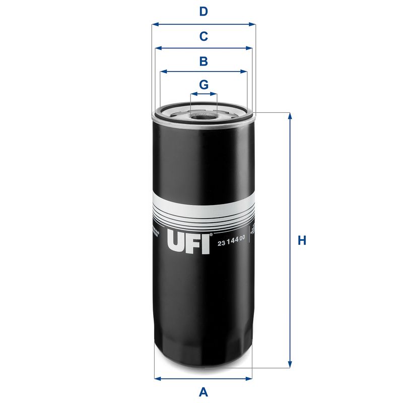 UFI 23.144.00 Oil Filter - 1