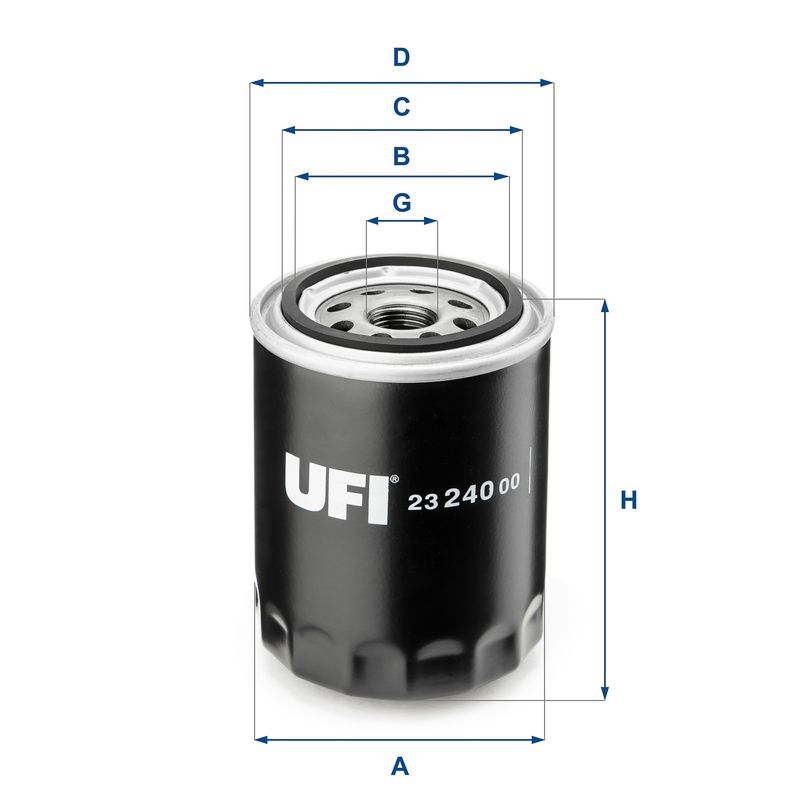 UFI 23.240.00 Oil Filter - 1