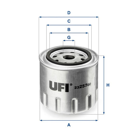 UFI 23.257.00 Oil Filter - 1