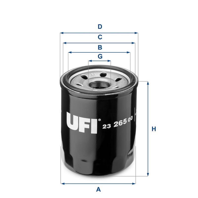 UFI 23.265.00 Oil Filter - 1