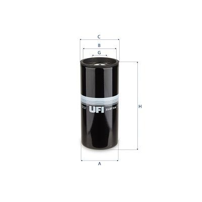 UFI 23.411.00 Oil Filter - 1