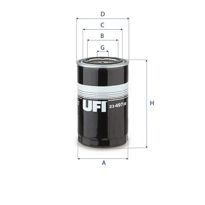 UFI 23.497.00 Oil Filter - 1