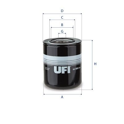 UFI 23.591.00 Oil Filter - 1