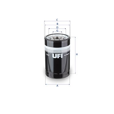 UFI 23.732.00 Oil Filter - 1
