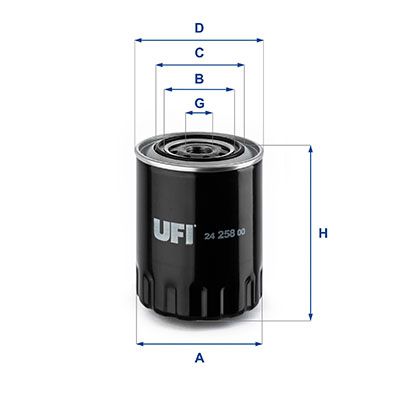 UFI 24.258.00 Fuel Filter - 1