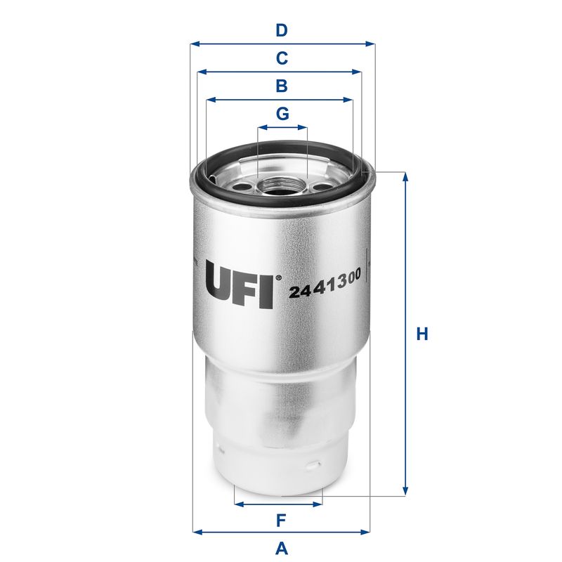 UFI 24.413.00 Fuel Filter - 1