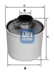 UFI 27.091.00 Air Filter - 1