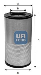UFI 27.A17.00 Air Filter - 1