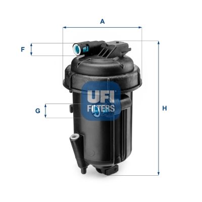 UFI 55.163.00 Fuel Filter - 1