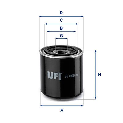 UFI 86.009.00 Oil Filter - 1