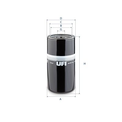 UFI 86.011.00 Filter, operating hydraulics - 1