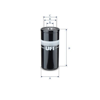 UFI 87.012.00 Filter, operating hydraulics - 1