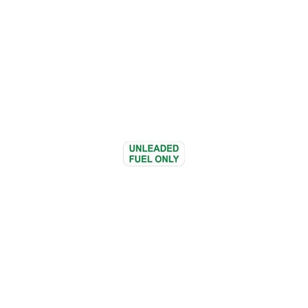 Outdoor Vinyl Sticker - Green - Unleaded Fuel