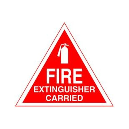 Outdoor Vinyl Sticker - Red - Fire Extinguisher Carrier