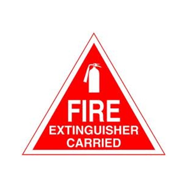 Outdoor Vinyl Sticker - Red - Fire Extinguisher Carrier
