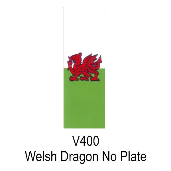 Number Plate Sticker - Welsh Dragon