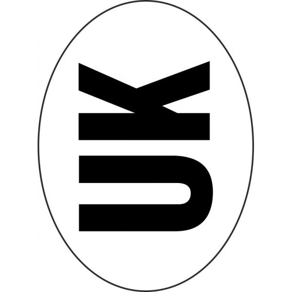 X-Large Uk Oval Sticker
