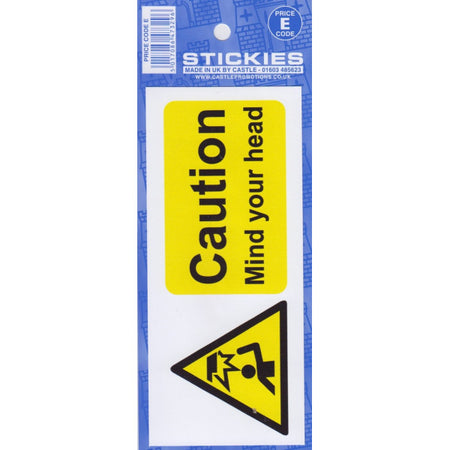 Caution Mind Your Head Sticker