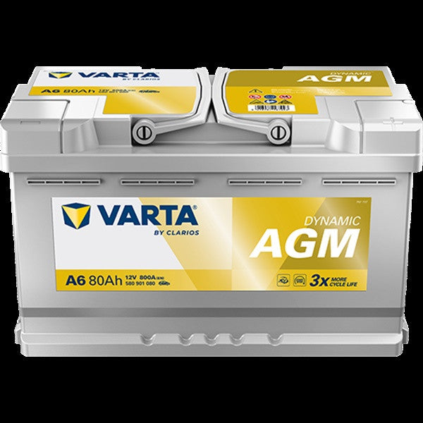 Varta A6 Battery - 80Ah - 800CCA