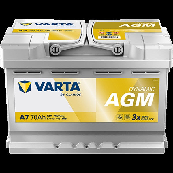 Varta A7 Battery - 70Ah - 760CCA