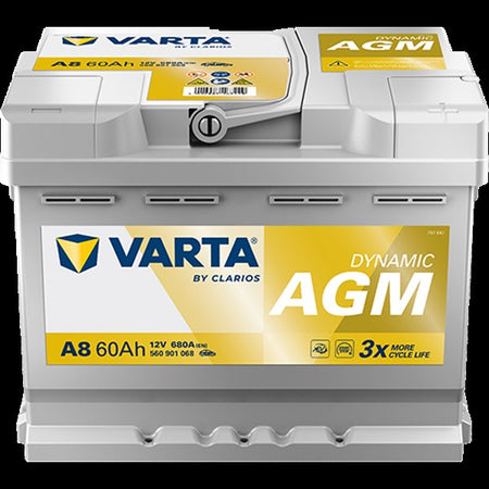 Varta A8 Battery - 60Ah - 680CCA