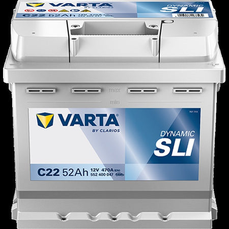 Varta C22 Battery - 52Ah - 470CCA