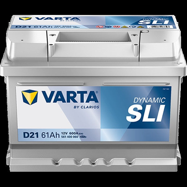 Varta D21 Battery - 61Ah - 600CCA