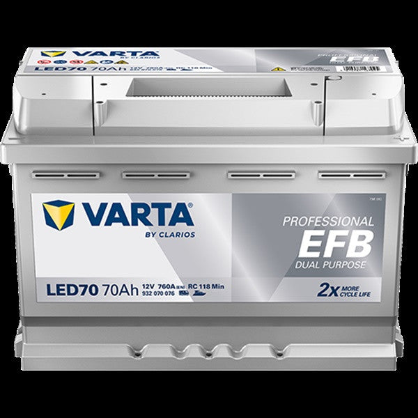 Varta LED70 Battery - 70Ah - 760CCA