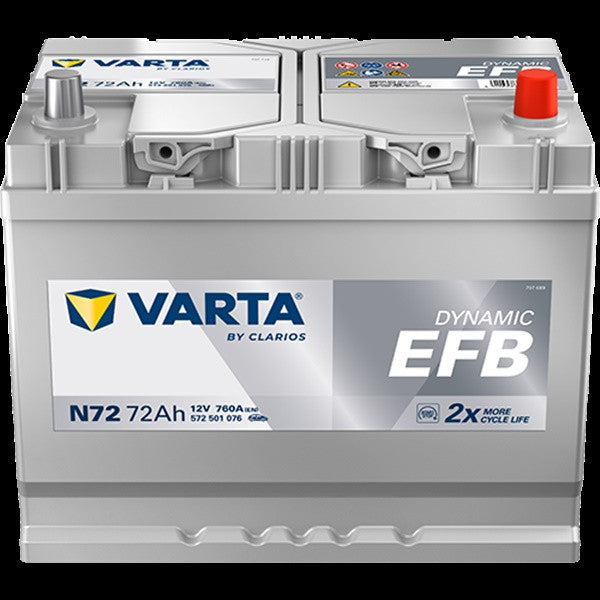 Varta N72 Battery - 72Ah - 760CCA