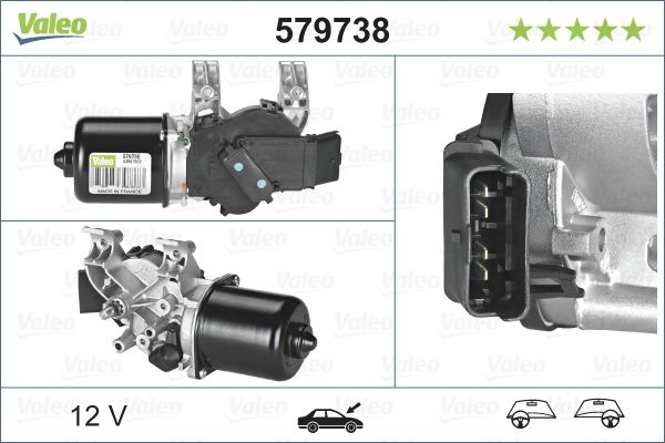 Valeo 579738 Wiper Motor - 1