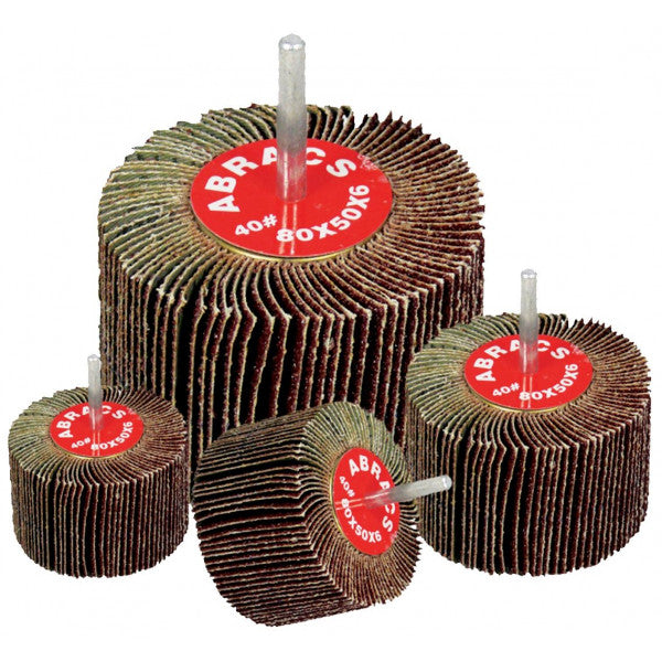 ABRACS Flap Wheels 6mm shaft 40x20mm P40