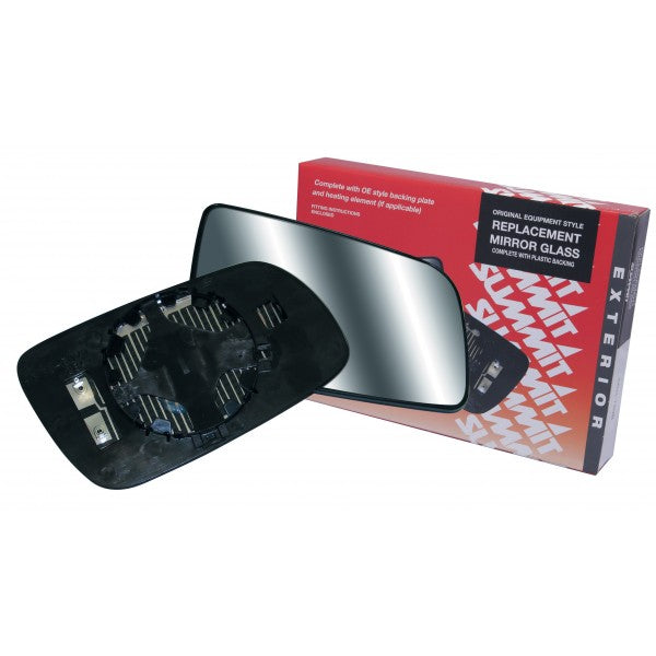 Mirror Glass Replacement - (Blind Spot) Commercial OEM Style With Base Plate