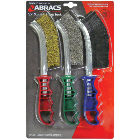 ABRACS Scratch Brush Pack 3pc